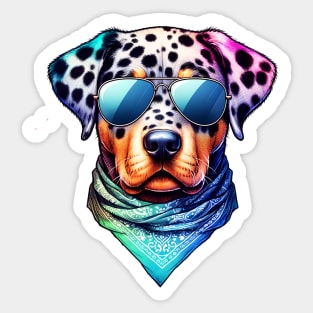 Cool Catahoula Leopard Dog Sticker